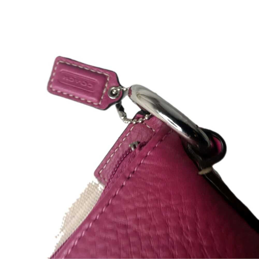Coach Hamilton Leather Messenger Crossbody Bag Raspberry Pink Swingpack - Picture 9 of 9